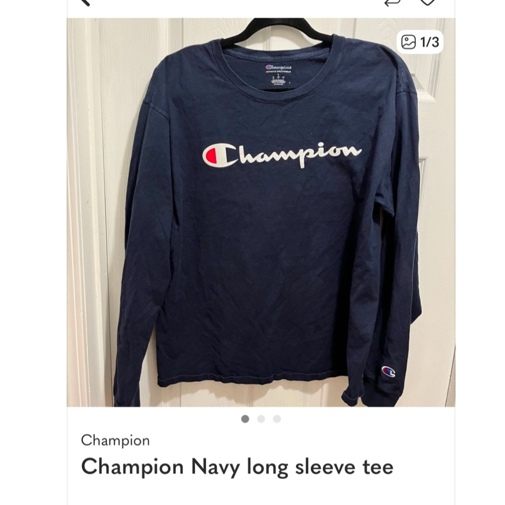 Champion Dark Blue Athletic Tee